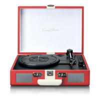 Lenco TT-110RDWH-UK Classic Phono - Turntable with Bluetooth Reception and Built In Speakers - Red/White - thumbnail