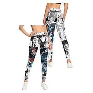 Demon Slayer: Kimetsu no Yaiba Kamado Nezuko Kamado Tanjiro Leggings Yoga Pants Workout Pants Anime Graphic Pants For Women's Adults' 3D Print 100% Polyester Casual Daily Lightinthebox