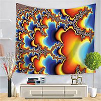 Psychedelic Abstract Wall Tapestry Art Decor Blanket Curtain Hanging Home Bedroom Living Room Decoration Polyester Hippie miniinthebox - thumbnail