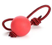 Rubz Rubber Ball With Rope Large - Dia 7Cm