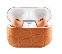 Merlin Craft Apple Airpods Pro Gen 2C Leather Alligator Orange