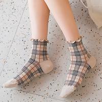 Women's Crew Socks Wedding Work Holiday Retro Cotton Simple Casual Vintage Retro Cute 1 Pair Lightinthebox