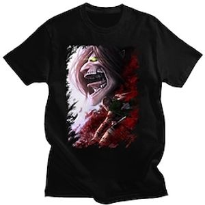 Inspired by Attack on Titan Eren Yeager T-shirt Anime 100% Polyester Anime Harajuku Graphic Kawaii T-shirt For Men's  Women's  Couple's Lightinthebox