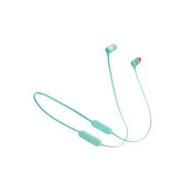 JBL Tune 125BT Wireless In-Ear Headphones, Pure Bass Sound, Lossless 5.0 Bluetooth, 16H Battery, Magnetic Cable, Multi-Point Connection, Voice Assistant, 3-Button Remote with Mic - Teal, JBLT125BTTEL