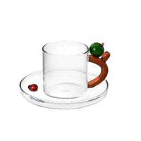 Ichendorf Coffee Cup W/Saucer Apple 100ml - thumbnail