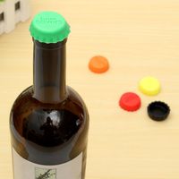 Candy Colors Keep Beer Fresh Wine Stopper Silicone Original Wine Bottle Cover Beer Wine Bottle Cap - thumbnail