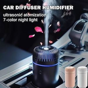 Car Ultrasonic Aroma Diffuser Humidifier Can Add Essential Oil Perfume Aroma Diffuser Remove Odor Suitable For The Car Office Yoga Room Living Room Bedroom Lightinthebox