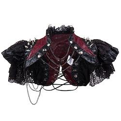 Medieval Renaissance Steampunk 17th Century Shawls Witch Knight Ritter Outlander Women's Lace Halloween Performance Event / Party Stage Shawl Lightinthebox