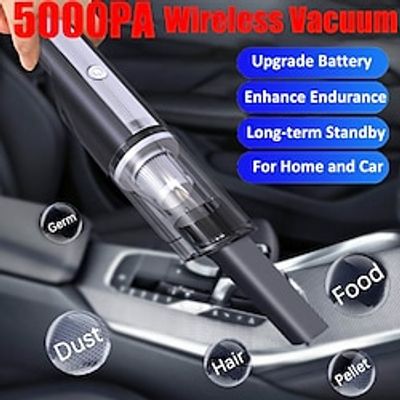 Car Vacuum Cleaner Wireless Car With Strong Suction 12000Pa Handheld Vacuum Cleaner Small Mini Rechargeable Home Vacuum Cleaner Lightinthebox