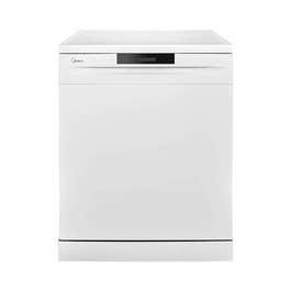 Midea Freestanding Dishwasher, 14 Place Settings, 6 Auto Programs, Silent & High Energy Efficient, Half Load Function, Rapid Wash, Child Lock, Off-Peak Wash, 70° Intensive Wash, White, WQP147605V-W