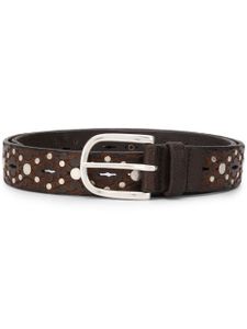 Orciani studded belt - Brown