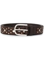 Orciani studded belt - Brown - thumbnail