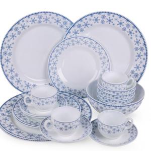 Cello Ariana Dinner Set 21pcs Blue Sparkle