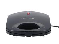 Black + Decker 600W 2 Slice Non-Stick Sandwich Maker Black TS1000-B5