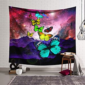 Wall Tapestry Art Decor Blanket Curtain Hanging Home Bedroom Living Room Decoration Polyester Butterfly miniinthebox