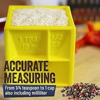 1pc, Multi-Purpose Plastic Measuring Cup for Cooking and Baking - Organize and Reduce Clutter with One Kitchen Device - Creative and Portable Kitchen Supplies and Gadgets Lightinthebox - thumbnail