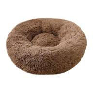 Coco Kindi Soft Plush Round Bed For Dog & Cat Coffee 70Cm