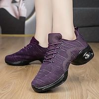 Women's Arch Support Dance Shoes Lace Up Air Cushion Mesh Sneakers with Soft Sole Comfort for Maximum Comfort and Style miniinthebox - thumbnail