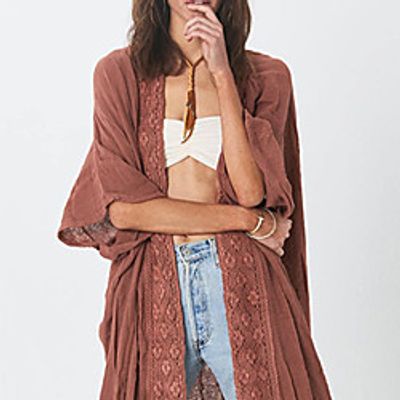 Women's Cover Up Beach Top Swimsuit Oversized Rust Red Swimwear Bathing Suits New / Padless miniinthebox