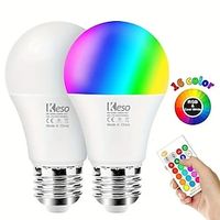 1pc LED Smart Remote Control Bulb RGBWhite 16 Colors Lights 9W 110V Flash Function For Room Decoration Lights Live Lighting Atmosphere Lights miniinthebox - thumbnail