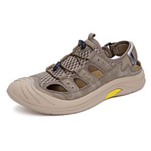 Men's Hiking Shoes Breathable Outdoor Exercise Spring, Fall, Winter, Summer Yellow Grey Khaki Lightinthebox
