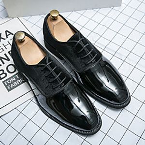 Men's Oxfords Business Daily Suede PU Breathable Non-slipping Wear Proof Blue Black Fall Spring miniinthebox