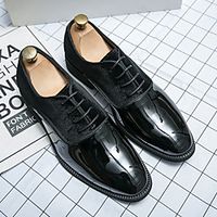 Men's Oxfords Business Daily Suede PU Breathable Non-slipping Wear Proof Blue Black Fall Spring miniinthebox - thumbnail