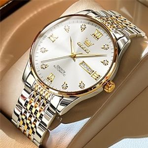 OLEVS Men Quartz Watch Wrist Watch Luxury Sports Business Wristwatch Automatic Self-winding Luminous Calendar Date Week Stainless Steel Watch miniinthebox