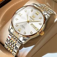 OLEVS Men Quartz Watch Wrist Watch Luxury Sports Business Wristwatch Automatic Self-winding Luminous Calendar Date Week Stainless Steel Watch miniinthebox - thumbnail