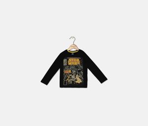 Toddlers Boys Graphic Longsleeve Top  Black Combo