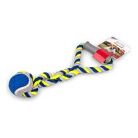 Vadigran Cotton Rope + Plastic Handle + Tennis Ball Blue/Yellow 190g