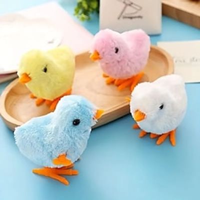 Interactive Wind-Up Plush Toy - Jumping Chick - Perfect Gift For Pets Lightinthebox