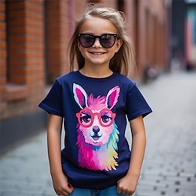 Girls' 3D Alpaca Tee Skirt Short Sleeve 3D Print Summer Spring Active Fashion Cute Polyester Kids 3-12 Years Outdoor Casual Daily Regular Fit miniinthebox Girls' 3D Alpaca Tee Skirt Short Sleeve 3D Print Summer Spring Active Fashion Cute Polyester Kids 3-12 Years Outdoor Casual Daily Regular Fit miniinthebox