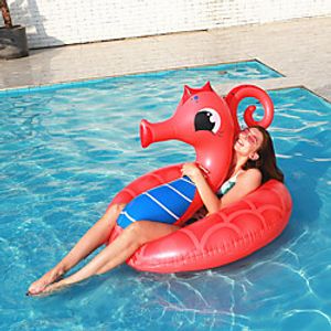 PVC Giant Inflatable Seahorse Float Adult Swimming Ring Inflatable mount Floating Row 150120110CM Lightinthebox