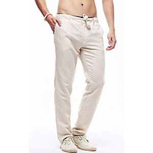 Men's Stylish Casual  Sporty Quick Dry Lightweight Breathable Soft Outdoor Sports Casual Sports Pants Chinos Pants Solid Color Full Length Drawstring Elastic Drawstring Design Khaki Royal Blue White Lightinthebox