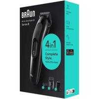 Braun All-In-One Style Kit Series 3, 4-In1 Kit For Beard & Hair With 50-Min Runtime, Ultra-Sharp Blade, Washable Heads & Combs, Black - SK 3400