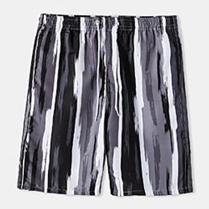 Women's Men's Shorts Boho Outdoor Loose Casual Chinos Shorts Bermuda shorts Pants Graphic Prints Short Print BlackGrey  Summer  Elasticity Lightinthebox