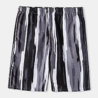 Women's Men's Shorts Boho Outdoor Loose Casual Chinos Shorts Bermuda shorts Pants Graphic Prints Short Print BlackGrey  Summer  Elasticity Lightinthebox - thumbnail