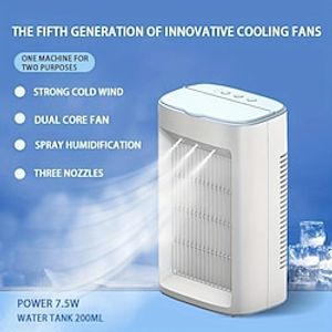 Portable Air Conditioners Fan Cooling Fan Air Cooler USB Personal Conditioner with 3 Speed for Room Office Car Outdoor Camping Lightinthebox