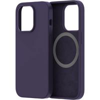 Protect SMIP14PMPUR | MagSafe Silicone Case | Purple | iPhone 14 Pro Max + TG