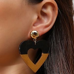 1 Pair Hoop Earrings For Women's Birthday Street Prom Acrylic Classic Fashion Lightinthebox