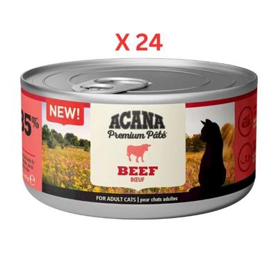 Acana Premium Beef Pate Cat Wet Food - 85G Pack Of 24