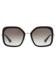 Oversized Women Sunglasses - Black/ Grey