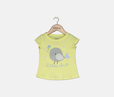 Baby Girls Spring-Print Cotton T-Shirt Sundrop Baby Girls Spring-Print Cotton T-Shirt Sundrop