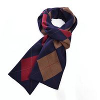Mens Winter Cashmere Knitted Warm Thicken Scarves