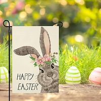 Easter Garden Flag 12x18 Inch Double Sided Easter Bunny Small Seasonal Easter Flag Yard Outdoor Flag Decoration Lightinthebox