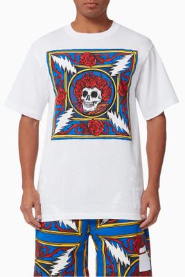 x Grateful Dead Border Bandana T-shirt in Cotton x Grateful Dead Border Bandana T-shirt in Cotton
