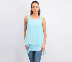 Womens Sleeveless Top  Sky Blue