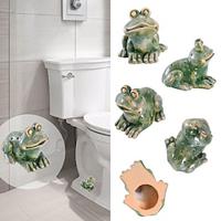 1pc Toilet Bolt Cover Frog Bathroom Decor: Toilet Seat Decal with Frog Resin Bolt Cover for Toilet Seat Decoration Lightinthebox