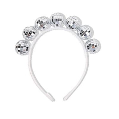 disco ball headband party decoration Disco mirror ball headband Headband hair accessories Lightinthebox